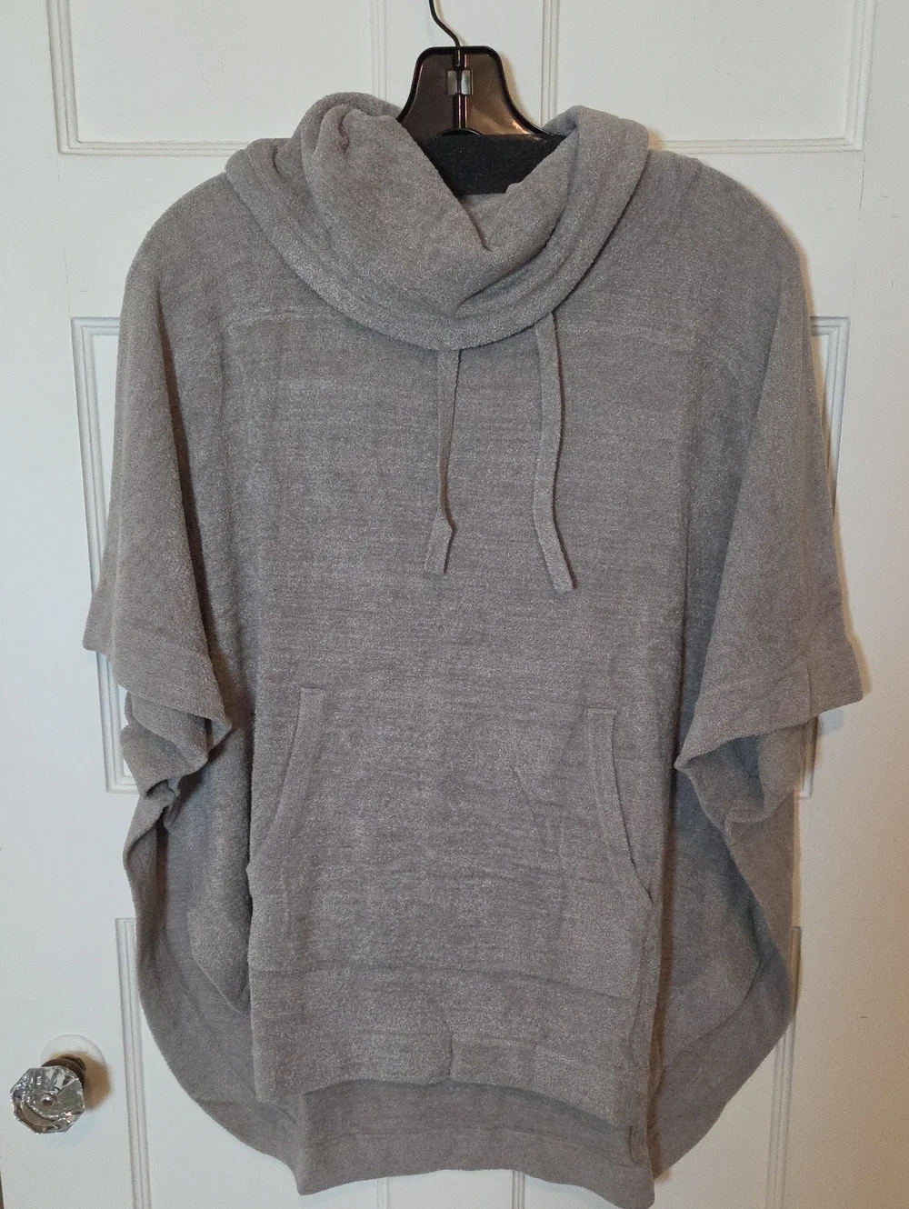 Barefoot Dreams CozyChic Ultra Lite Weekend Poncho In Nickle Sz XXS-XS